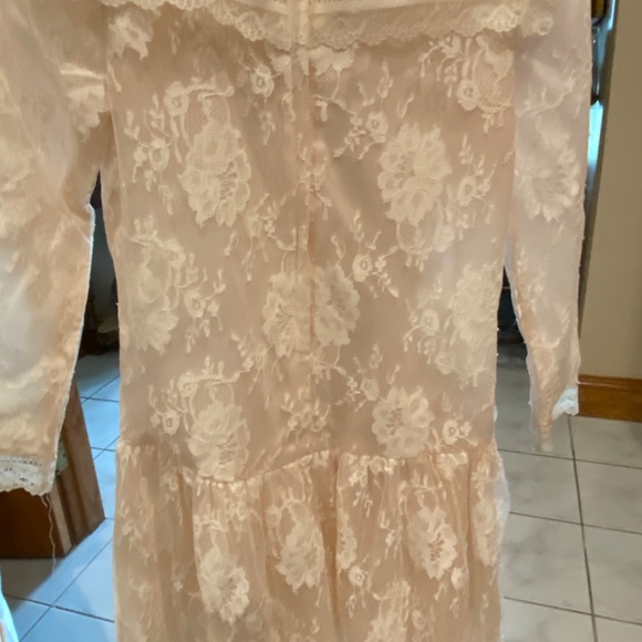 Vintage Jessica McClintock lace party dress size 6 - Picture 9 of 10